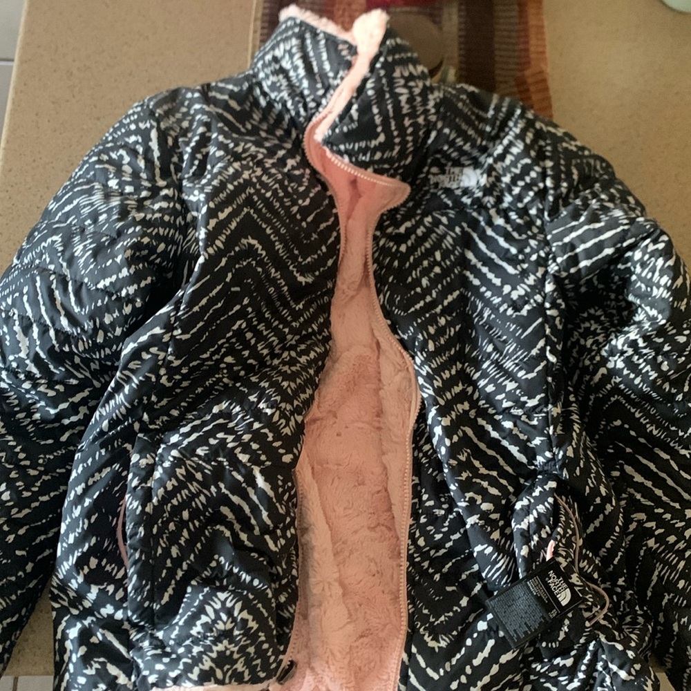 Girls XL North Face Reversible Coat